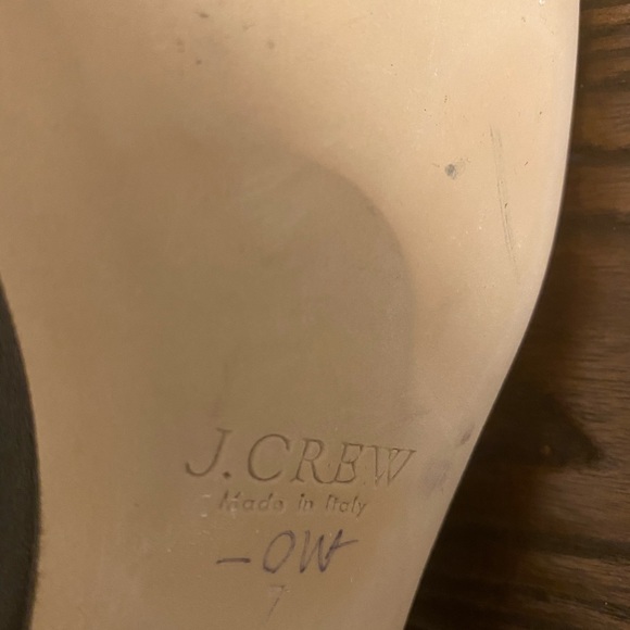 J.crew Cap Toe Ankle Boots Black Leather Size 7 - Picture 7 of 7